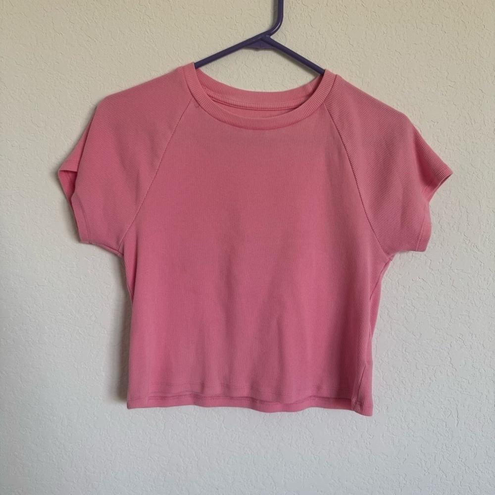 Aerie Pink Crop Top with